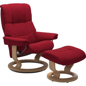 Relaxsessel STRESSLESS Mayfair Sessel Gr. ROHLEDER Stoff Q2 FARON, Classic Base Eiche, Relaxfunktion-Drehfunktion-Plus™System-Gleitsystem, B/H/T: 79 cm x 101 cm x 73 cm, rot (red q2 faron) Lesesessel und Relaxsessel mit Classic Base, Größe S, M & L,