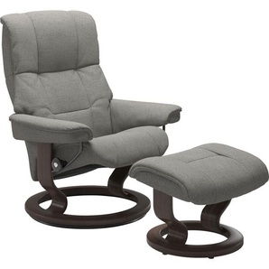 Relaxsessel STRESSLESS Mayfair Sessel Gr. ROHLEDER Stoff Q2 FARON, Classic Base Wenge, Relaxfunktion-Drehfunktion-Plus™System-Gleitsystem, B/H/T: 75 cm x 99 cm x 73 cm, grau (grey q2 faron) Lesesessel und Relaxsessel mit Classic Base, Größe S, M & L,