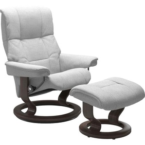 Relaxsessel STRESSLESS Mayfair Sessel Gr. ROHLEDER Stoff Q2 FARON, Classic Base Wenge, Relaxfunktion-Drehfunktion-Plus™System-Gleitsystem, B/H/T: 75 cm x 99 cm x 73 cm, grau (light grey q2 faron) Lesesessel und Relaxsessel