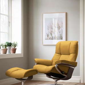 Relaxsessel STRESSLESS Mayfair Sessel Gr. ROHLEDER Stoff Q2 FARON, Cross Base Wenge, Rela x funktion-Drehfunktion-Plus™System-Gleitsystem-BalanceAdapt™, B/H/T: 79 cm x 102 cm x 73 cm, gelb (yellow q2 faron) Lesesessel und Relaxsessel