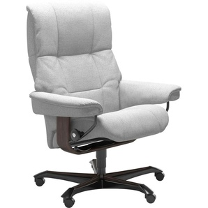 Relaxsessel STRESSLESS Mayfair Sessel Gr. ROHLEDER Stoff Q2 FARON, Home Office Base Wenge, Relaxfunktion-Drehfunktion-Plus™System-Gleitsystem, B/H/T: 79 cm x 111 cm x 70 cm, grau (light grey q2 faron) Lesesessel und Relaxsessel