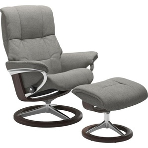 Relaxsessel STRESSLESS Mayfair Sessel Gr. ROHLEDER Stoff Q2 FARON, Signature Base Wenge, Relaxfunktion-Drehfunktion-Plus™System-Gleitsystem-BalanceAdapt™, B/H/T: 83 cm x 102 cm x 74 cm, grau (grey q2 faron) Lesesessel und Relaxsessel
