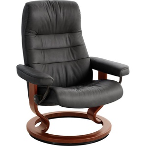 Relaxsessel STRESSLESS Opal Sessel Gr. Leder BATICK, Classic Base Braun, B/H/T: 85 cm x 105 cm x 75 cm, schwarz (black) Lesesessel und Relaxsessel mit Classic Base, Größe L, Schlaffunktion, bequem