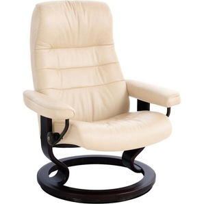 Relaxsessel STRESSLESS Opal Sessel Gr. Leder BATICK, Classic Base Wenge, B/H/T: 76 cm x 99 cm x 74 cm, beige (cream) Lesesessel und Relaxsessel mit Classic Base, Größe M, Schlaffunktion