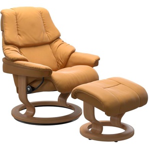Relaxsessel STRESSLESS Reno Sessel Gr. Material Bezug, Material Gestell, Ausführung / Funktion, Maße B/H/T, gelb (honey) Lesesessel und Relaxsessel