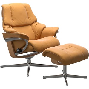 Relaxsessel STRESSLESS Reno Sessel Gr. Material Bezug, Material Gestell, Ausführung / Funktion, Maße B/H/T, gelb (honey) Lesesessel und Relaxsessel