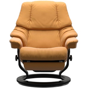 Relaxsessel STRESSLESS Reno Sessel Gr. Material Bezug, Material Gestell, Maße, gelb (honey) Lesesessel und Relaxsessel elektrisch verstellbar, optional 2-motorisch, Größe M & L