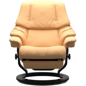 Relaxsessel STRESSLESS Reno Sessel Gr. Material Bezug, Material Gestell, Maße, gelb (yellow) Lesesessel und Relaxsessel elektrisch verstellbar, optional 2-motorisch, Größe M & L