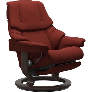 Relaxsessel STRESSLESS Reno Sessel Gr. Microfaser DINAMICA, Power™ Leg & Back-Classic Base Wenge-L, B/H/T: 88 cm x 98 cm x 77 cm, rot (red dinamica) Lesesessel und Relaxsessel