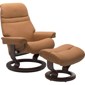 Relaxsessel STRESSLESS Sunrise Sessel Gr. Leder PALOMA, Rela x funktion-Drehfunktion-Plus™System-Gleitsystem, B/H/T: 75 cm x 100 cm x 73 cm, braun (taupe paloma) Lesesessel und Relaxsessel mit Classic Base, Größe S, Gestell Wenge