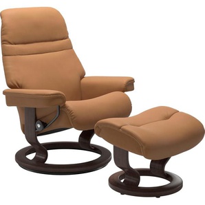 Relaxsessel STRESSLESS Sunrise Sessel Gr. Leder PALOMA, Rela x funktion-Drehfunktion-Plus™System-Gleitsystem, B/H/T: 79 cm x 103 cm x 73 cm, braun (taupe paloma) Lesesessel und Relaxsessel mit Classic Base, Größe M, Gestell Wenge