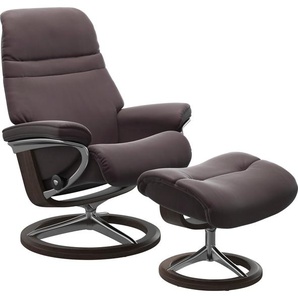 Relaxsessel STRESSLESS Sunrise Sessel Gr. Material Bezug, Ausführung Funktion, Größe B/H/T, rot (bordeaux) Lesesessel und Relaxsessel mit Signature Base, Größe S, Gestell Wenge