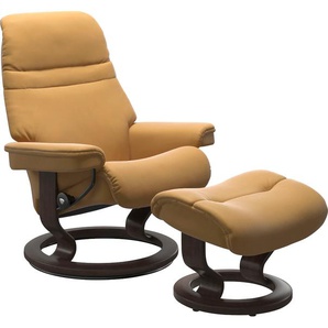 Relaxsessel STRESSLESS Sunrise Sessel Gr. Material Bezug, Ausführung / Funktion, Maße B/H/T, gelb (honey) Lesesessel und Relaxsessel