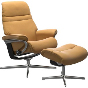 Relaxsessel STRESSLESS Sunrise Sessel Gr. Material Bezug, Material Gestell, Ausführung / Funktion, Maße B/H/T, gelb (honey) Lesesessel und Relaxsessel