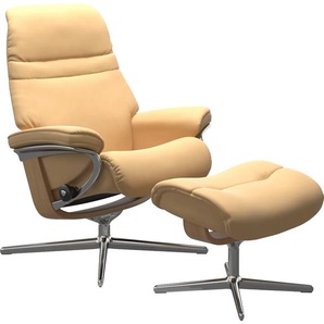 Relaxsessel STRESSLESS Sunrise Sessel Gr. Material Bezug, Material Gestell, Ausführung / Funktion, Maße B/H/T, gelb (yellow) Lesesessel und Relaxsessel