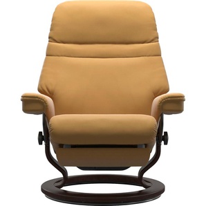 Relaxsessel STRESSLESS Sunrise Sessel Gr. Material Bezug, Material Gestell, Ausführung / Funktion, Maße, gelb (honey) Lesesessel und Relaxsessel elektrisch verstellbar, optional 2-motorisch, Größe M & L