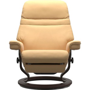 Relaxsessel STRESSLESS Sunrise Sessel Gr. Material Bezug, Material Gestell, Ausführung / Funktion, Maße, gelb (yellow) Lesesessel und Relaxsessel elektrisch verstellbar, optional 2-motorisch, Größe M & L