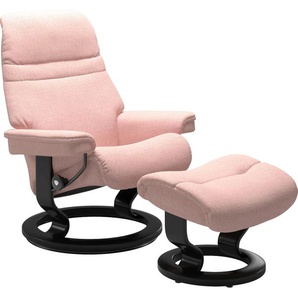 Relaxsessel STRESSLESS Sunrise Sessel Gr. ROHLEDER Stoff Q2 FARON, Rela x funktion-Drehfunktion-Plus™System-Gleitsystem, B/H/T: 88 cm x 103 cm x 78 cm, pink (light q2 faron) Lesesessel und Relaxsessel