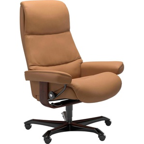 Relaxsessel STRESSLESS View Sessel Gr. Leder PALOMA, Rela x funktion-Drehfunktion-Plus™System-Gleitsystem-Höhenverstellung, B/H/T: 82 cm x 117 cm x 80 cm, braun (taupe paloma) Lesesessel und Relaxsessel