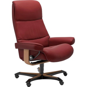 Relaxsessel STRESSLESS View Sessel Gr. Leder PALOMA, Rela x funktion-Drehfunktion-Plus™System-Gleitsystem-Höhenverstellung, B/H/T: 82 cm x 117 cm x 80 cm, rot (cherry paloma) Lesesessel und Relaxsessel