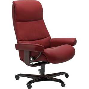 Relaxsessel STRESSLESS View Sessel Gr. Leder PALOMA, Rela x funktion-Drehfunktion-Plus™System-Gleitsystem-Höhenverstellung, B/H/T: 82 cm x 117 cm x 80 cm, rot (cherry paloma) Lesesessel und Relaxsessel