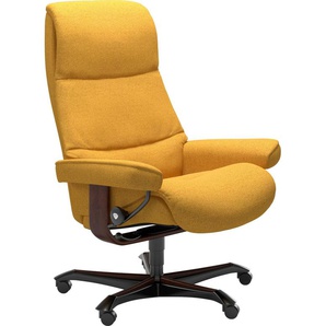 Relaxsessel STRESSLESS View Sessel Gr. ROHLEDER Stoff Q2 FARON, Rela x funktion-Drehfunktion-Plus™System-Gleitsystem-Höhenverstellung, B/H/T: 82 cm x 117 cm x 80 cm, gelb (yellow q2 faron) Lesesessel und Relaxsessel