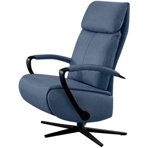 Relaxsessel W.SCHILLIG rumbaa Sessel Gr. ROHLEDER Jacquard-Flachgewebe Q2 W60, mit Gasdruckfeder-Funktion, Drehfunktion-Kopfstützenverstellung-Rückteilverstellung-Integrierte Fußstütze-Relaxfunktion, B/H/T: 68 cm x 113 cm x 83 cm, blau (jeans w60)