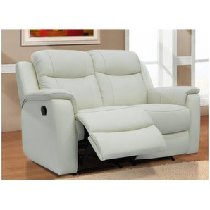 Relaxsofa Leder 2-Sitzer - Elfenbein-Weiß - EVASION