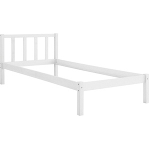 Relita Jugendbett Maren, Kinderbett, Buche mit gradlinigem Design, wahlweise mit Rollrost
