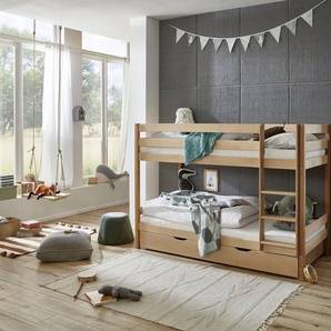 Relita Etagenbett Lupo, aus massiver Buche, in verschiedenen Ausführungen
