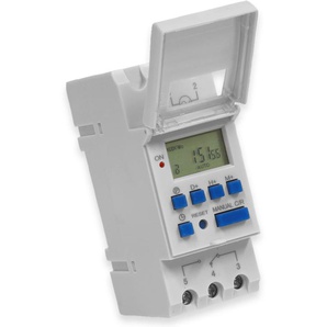 RELTECH Digitale Zeitschaltuhr RZSD1, 230 V, DIN-Schiene, 1 Kanal