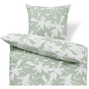 Renforcé-Bettwäsche, floral, Normalgröße