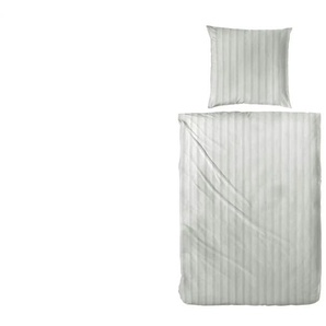 Renforcé Bettwäsche-Set | grau | 155 cm | 1 cm |