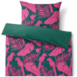 Renforcé-Bettwäsche, Tropical Green, Normalgröße