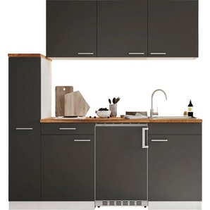 RESPEKTA Küche Luis, mit Duo Kochfeld, wahlweise mit Mikrowelle, Korpus Weiß, Breite 180 cm, in exclusiver Konfiguration für