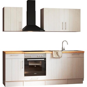 RESPEKTA Küchenzeile Anton, Breite 220 cm, mit Soft-Close, in exklusiver Konfiguration für
