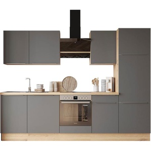RESPEKTA Küchenzeile Safado aus der Serie Marleen, Breite 280 cm, hochwertige Ausstattung wie Soft Close Funktion