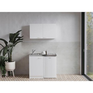 Respekta Miniküche, Weiß, Kunststoff, 1 Schubladen, nur wie online abgebildet bestellbar, 100 cm, links aufbaubar, rechts aufbaubar, Küchen, Miniküchen