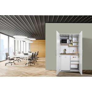 Respekta Schrankküche, Weiß, Metall, 1,1 Schubladen, nur wie online abgebildet bestellbar, 104 cm, Küchen, Miniküchen