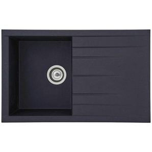 Respekta Spüle Houston, Schwarz, Kunststoff, Glas, Stein, 80x21x50 cm, Küchen, Küchenausstattung, Küchenspülen