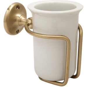 Retro Zahnputzbecher | satiniertes Gold - Elizabeth