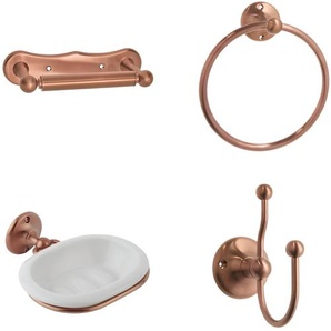 Retro Zubehör-Set 4-tlg. - satiniertes Kupfer – Elizabeth