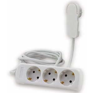 REV Steckdosenleiste Smart, 3-fach, mit Flachstecker, 2 m, weiß 0012316114