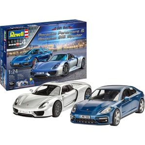 Revell® Modellbausatz Porsche, Maßstab 1:24, mit zwei Porsche-Modellen, Made in Europe