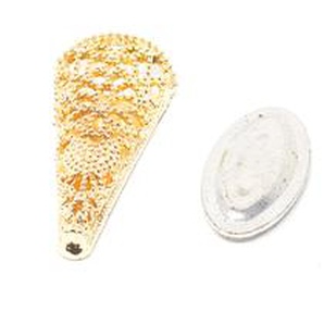 Revers Filigree Swirl mit Magnet