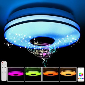 RGB LED Deckenlampe Dimmbar mit Bluetooth Musik Lautsprecher App Fernbedienung