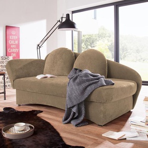 Recamiere Velours Braun/Braun Velours 182 x 85 x 86cm Armlehne davorstehend links Landhaus