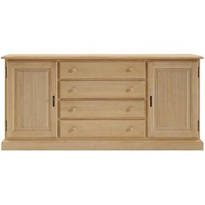 Ridgevalley Sideboard Breddin Natur Massivholz Pinie 195x91x46 cm (BxHxT) Landhaus 2-türig