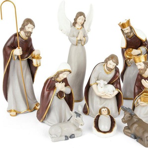 RIFFELMACHER & WEINBERGER Krippenfigur Weihnachtsdeko (Set, 10 St), aus Polyresin, Höhe ca. 6 cm bis 19 cm