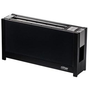 ritter volcano 5 Langschlitz-Toaster mit Glasfronten schwarz 630.000